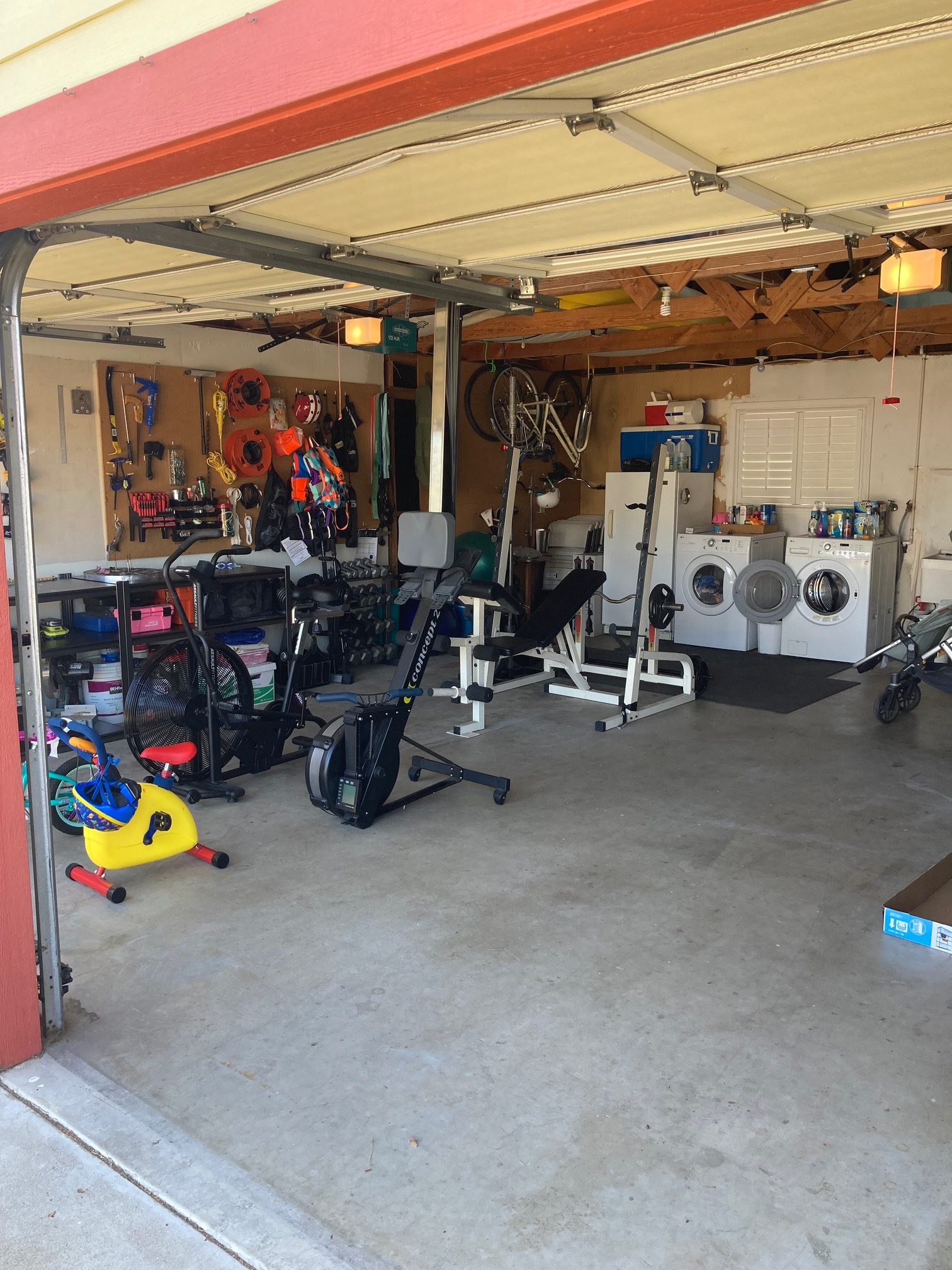 organized garage after