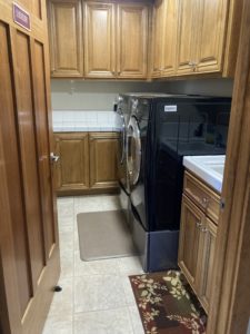 tidy laundry room